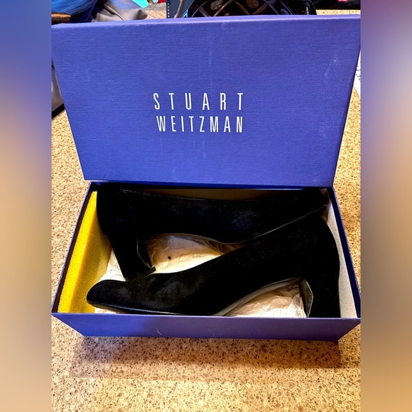 Vintage Stuart Weitzman Square heel 9 1/2 - Picture 1 of 9